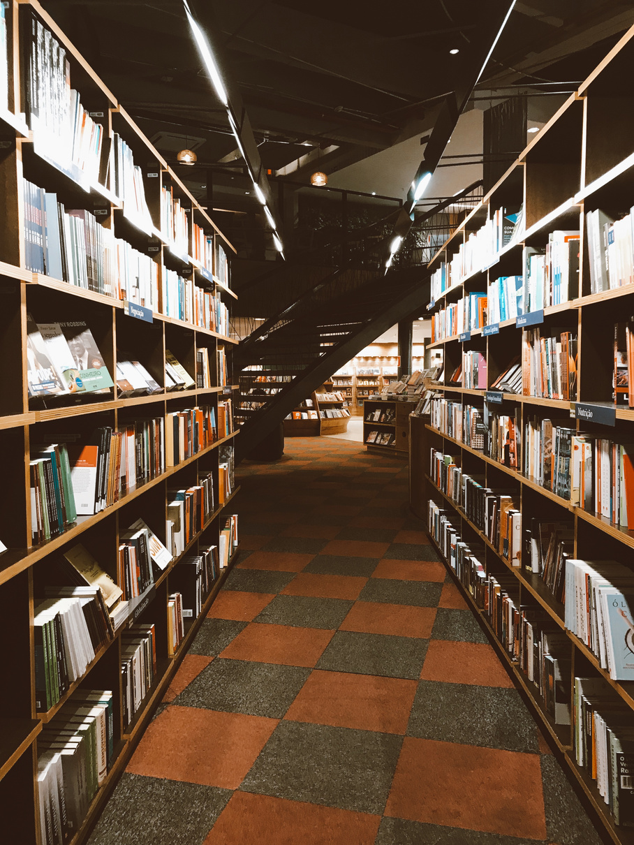 Books In Bookshelves